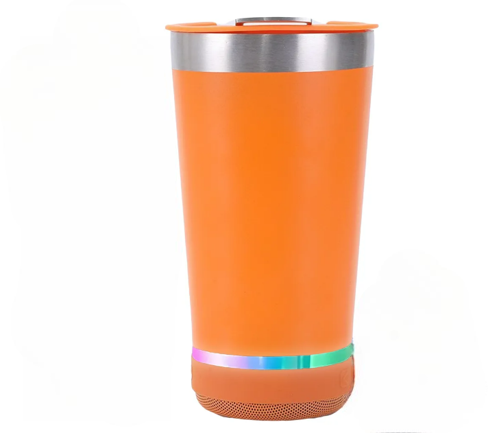 Foto 2 pulgar | Termo Xtellar Para Bocina Portátil Inoxidable Con Tapa Termo Naranja