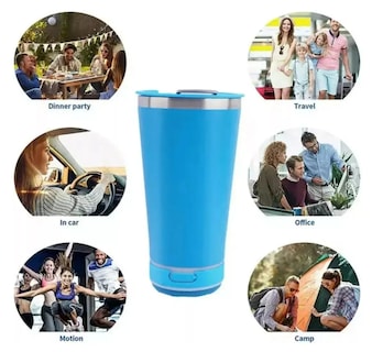 Foto 4 | Termo Xtellar Para Bocina Portátil Inoxidable Con Tapa Termo Naranja