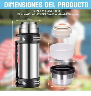 Foto 2 | Termos Xtellar De Acero Inoxidable Camping Para Café Y Agua 2.5l