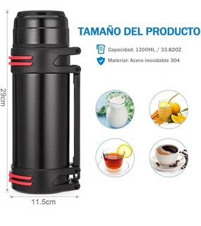 Foto 2 | Termo Xtellar 1200ml De Acero Inoxidable Exterior Portátil
