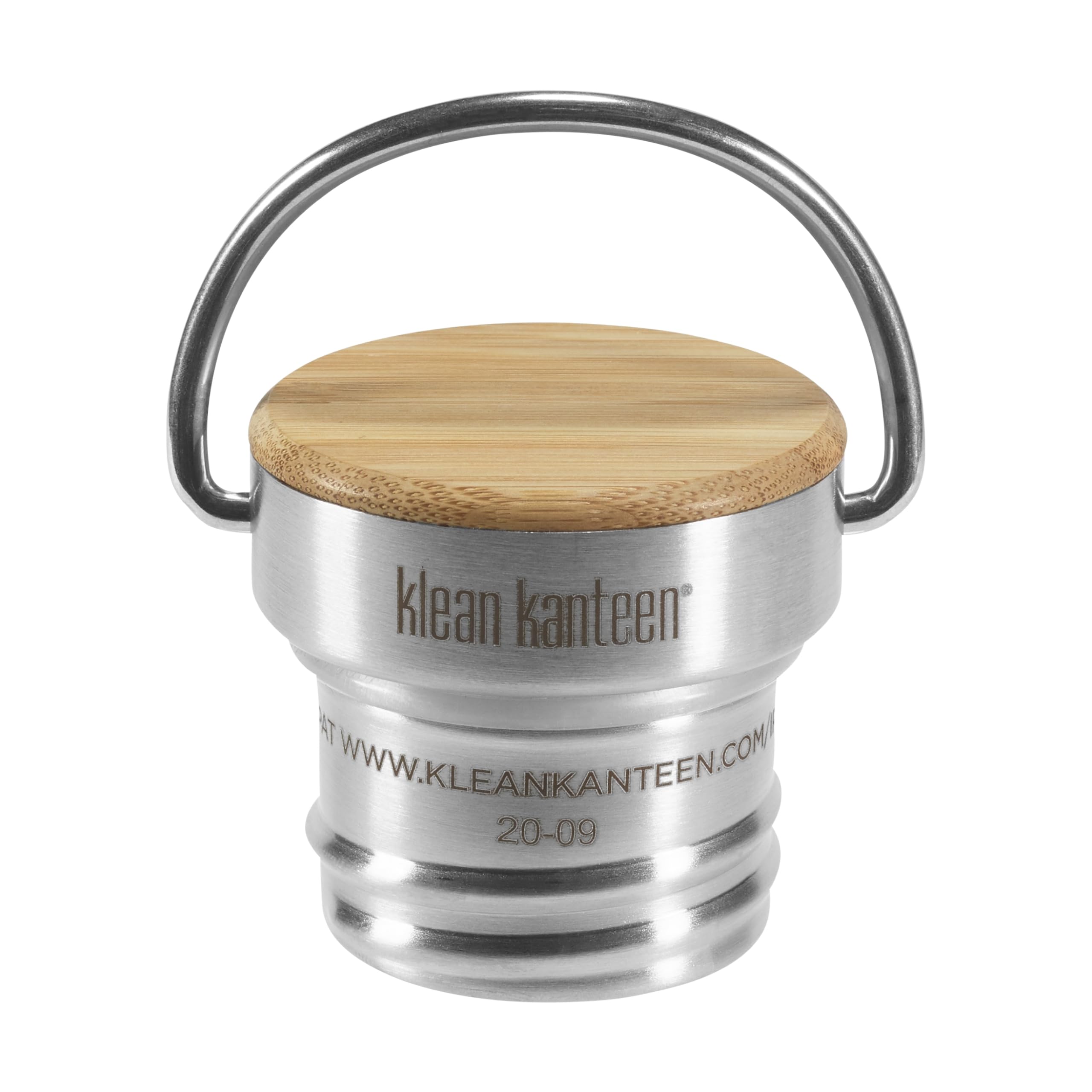 Foto 1 | Tapa De Botella Klean Kanteen, Tapa De Bambú, Acero Inoxidable Cepillado - Venta Internacional.