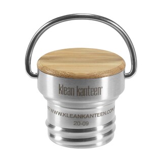 Foto 1 | Tapa De Botella Klean Kanteen, Tapa De Bambú, Acero Inoxidable Cepillado - Venta Internacional.