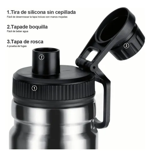 Foto 5 pulgar | Termo Xtellar Acero Inoxidable Botella De Agua Portátil 750ml
