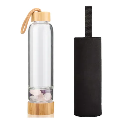 Foto 1 | Botella Xtellar Piedra Agua Energéticos Con Cristal Tapa De Bambú