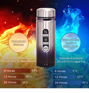 Foto 2 | Termo Xtellar De Acero Inoxidable Para Café Y Té 500 Ml Color Azul Con Plata