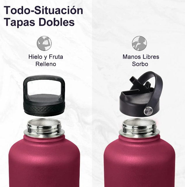 Foto 5 pulgar | Termo Xtellar Vaso-botella Acero Inoxidable Con Fría/caliente 64 Oz