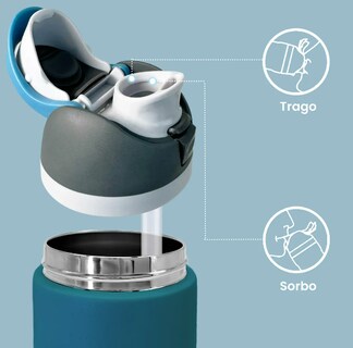 Foto 4 | Termo Xtellar De Acero Inoxidable Dos Maneras De Beber 1000ml