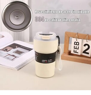 Foto 2 | Taza Xtellar Térmica Portátil Con Indicador De Temperatura 510ml
