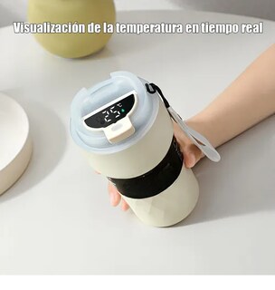 Foto 3 | Taza Xtellar Térmica Portátil Con Indicador De Temperatura 510ml