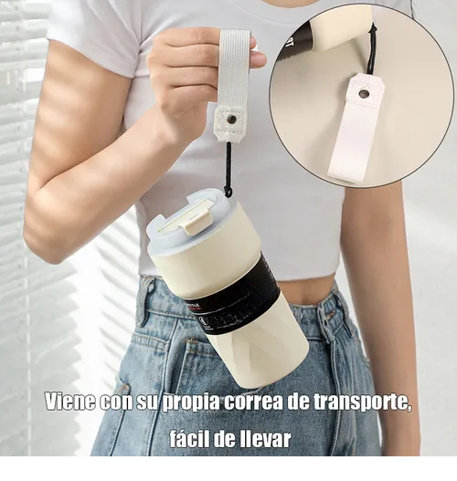 Foto 5 pulgar | Taza Xtellar Térmica Portátil Con Indicador De Temperatura 510ml