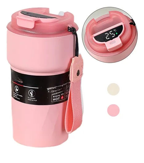 Taza Xtellar Térmica Portátil Con Indicador De Temperatura 510ml $549