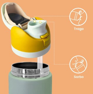 Foto 4 | Termo Xtellar De Acero Inoxidable Dos Maneras De Beber 1000ml