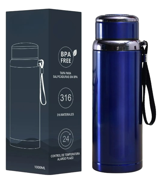 Termo Xtellar De Acero Inoxidable Aislado Al Vacío 1000ml $549