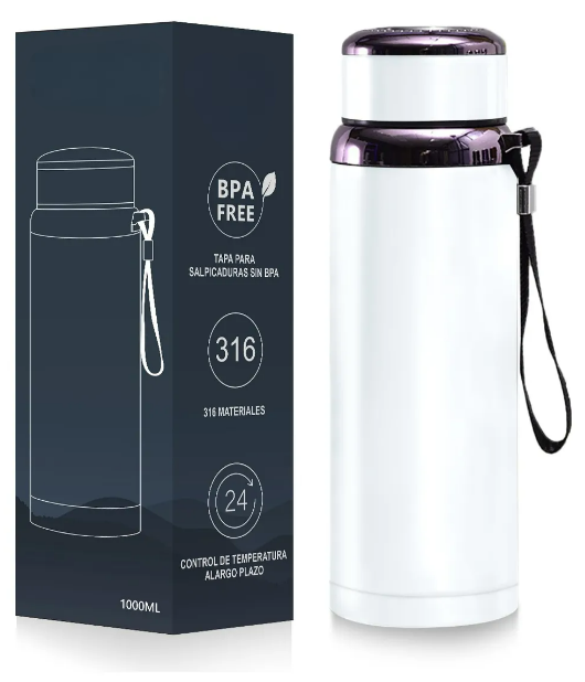 Foto 1 | Termo Xtellar De Acero Inoxidable Aislado Al Vacío 1000ml