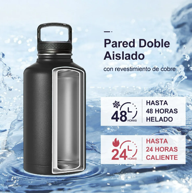 Foto 3 pulgar | Termo Xtellar Vaso-botella Acero Inoxidable Con Fría/caliente 64 Oz