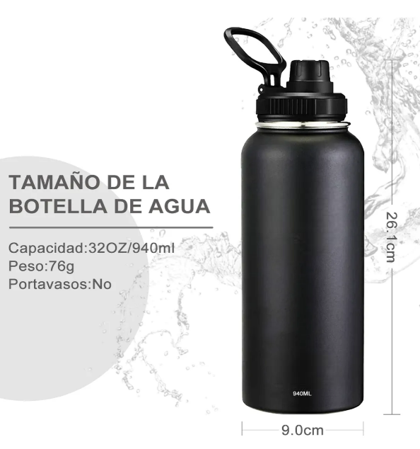 Foto 3 pulgar | Termo Xtellar Vaso-botella Acero Inoxidable Con Fría/caliente 32 Oz