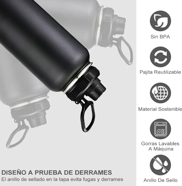 Foto 5 pulgar | Termo Xtellar Vaso-botella Acero Inoxidable Con Fría/caliente 32 Oz