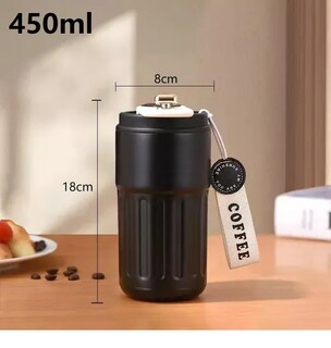 Foto 2 | Taza Xtellar Térmica Portátil Con Indicador De Temperatura 450ml