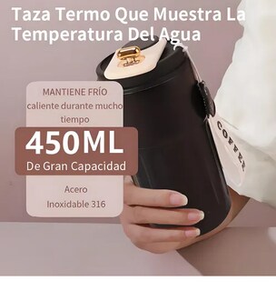 Foto 3 | Taza Xtellar Térmica Portátil Con Indicador De Temperatura 450ml