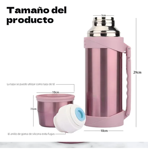 Foto 4 pulgar | Termo Xtellar Portátil De Acero Inoxidable  De 1.2 L Para Exterior