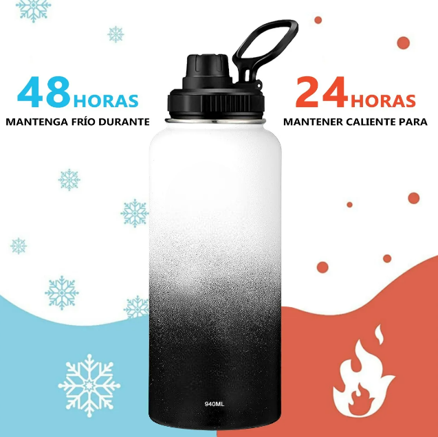 Foto 4 pulgar | Termo Xtellar Vaso-botella Acero Inoxidable Con Fría/caliente 32 Oz
