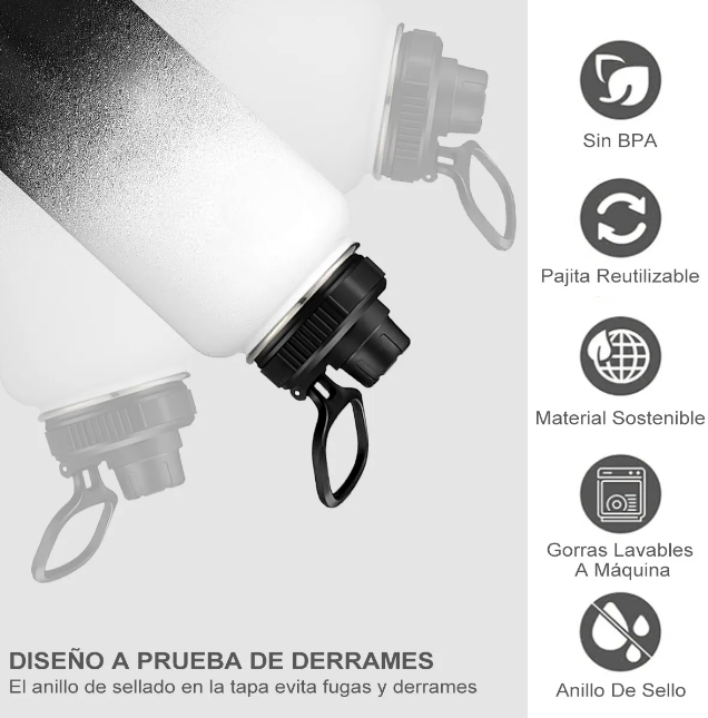 Foto 5 pulgar | Termo Xtellar Vaso-botella Acero Inoxidable Con Fría/caliente 32 Oz