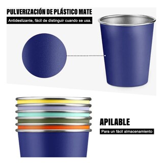 Foto 4 | Vasos Xtellar De Acero Inoxidable Apliable 500ml 6pack