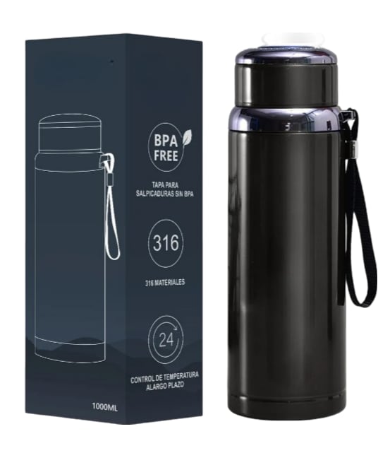 Termo Xtellar De Acero Inoxidable Aislado Al Vacío 1000ml $549
