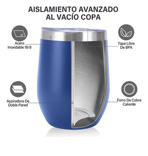 Foto 4 | Vaso Xtellar Térmico De 12oz Acero Inoxidable De Huevo 4pack