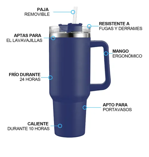 Foto 3 pulgar | Vaso Xtellar Térmico De 40oz Acero Inoxidable