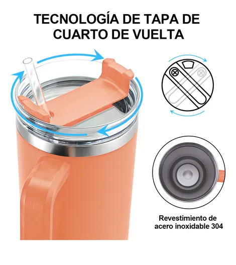 Foto 4 pulgar | Vaso Xtellar Térmico De 40oz Acero Inoxidable