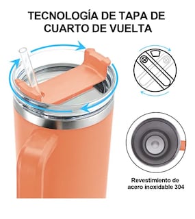 Foto 3 | Vaso Xtellar Térmico De 40oz Acero Inoxidable