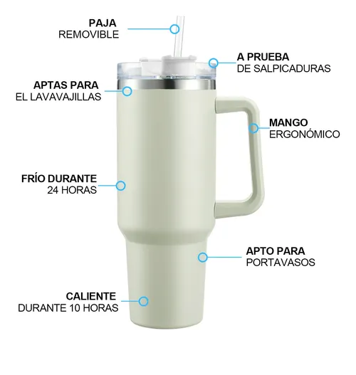 Foto 3 pulgar | Vaso Xtellar Térmico De 40oz Acero Inoxidable
