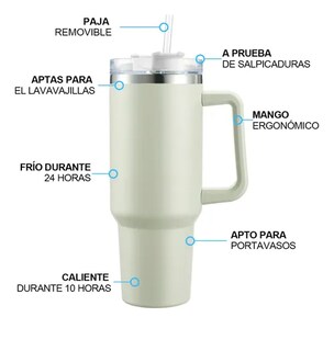 Foto 2 | Vaso Xtellar Térmico De 40oz Acero Inoxidable