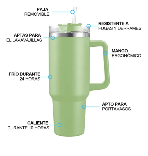 Foto 3 pulgar | Vaso Xtellar Térmico De 40oz Acero Inoxidable