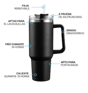 Foto 2 | Vaso Xtellar Térmico De 40oz Acero Inoxidable