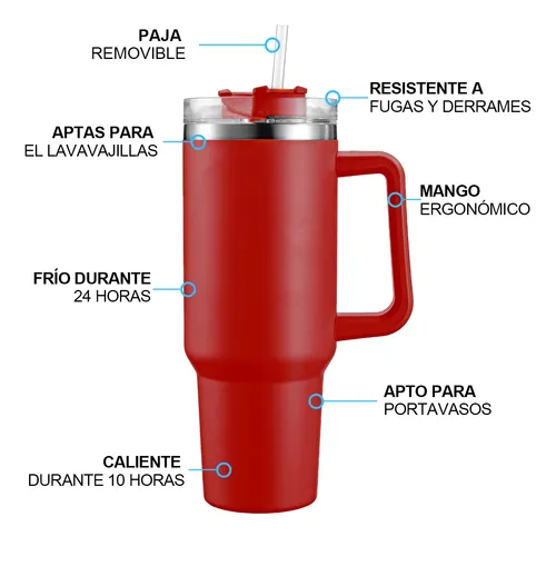 Foto 3 pulgar | Vaso Xtellar Térmico De 40oz Acero Inoxidable