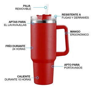 Foto 2 | Vaso Xtellar Térmico De 40oz Acero Inoxidable