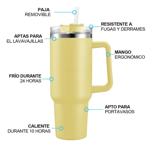 Foto 3 pulgar | Vaso Xtellar Térmico De 40oz Acero Inoxidable