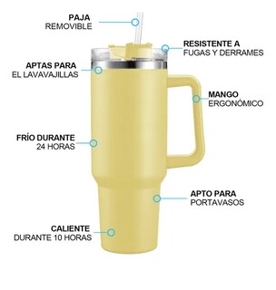 Foto 2 | Vaso Xtellar Térmico De 40oz Acero Inoxidable