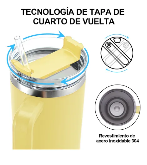 Foto 4 pulgar | Vaso Xtellar Térmico De 40oz Acero Inoxidable
