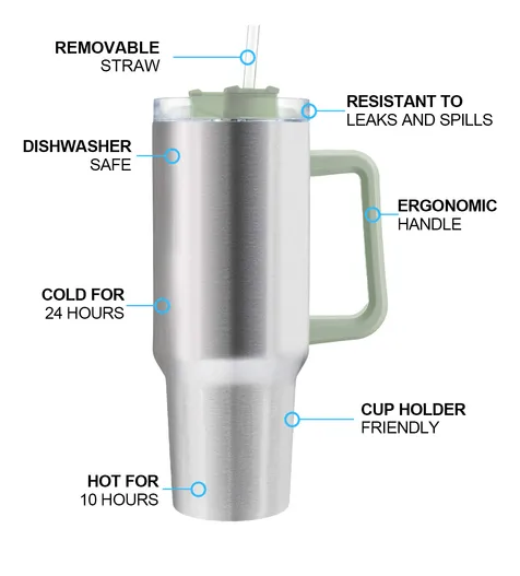 Foto 2 | Vaso Xtellar Térmico De 40oz Acero Inoxidable