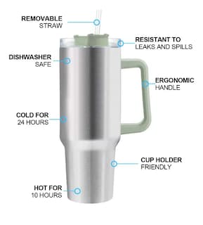 Foto 2 | Vaso Xtellar Térmico De 40oz Acero Inoxidable