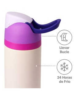 Foto 3 | Termo De Acero Inoxidable 950ml Rosa + Gratis Termo Güish De Regalo