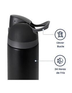 Foto 3 | Termo De Acero Inoxidable 950ml Negro + Gratis Termo Güish De Regalo