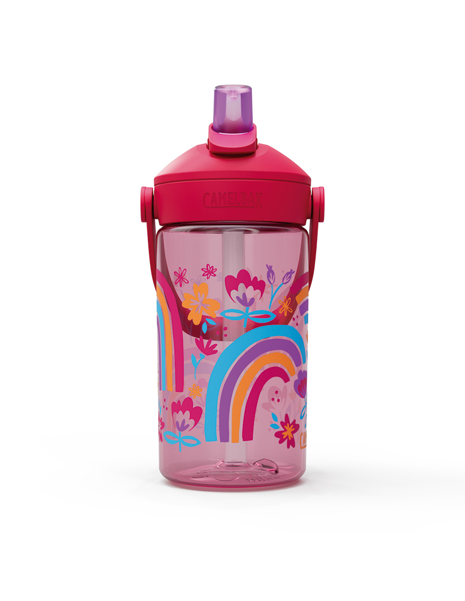 Foto 3 pulgar | Botella Thrive Flip Straw Kids Tritan 400ml Rainbow Floral Marca Camelbak
