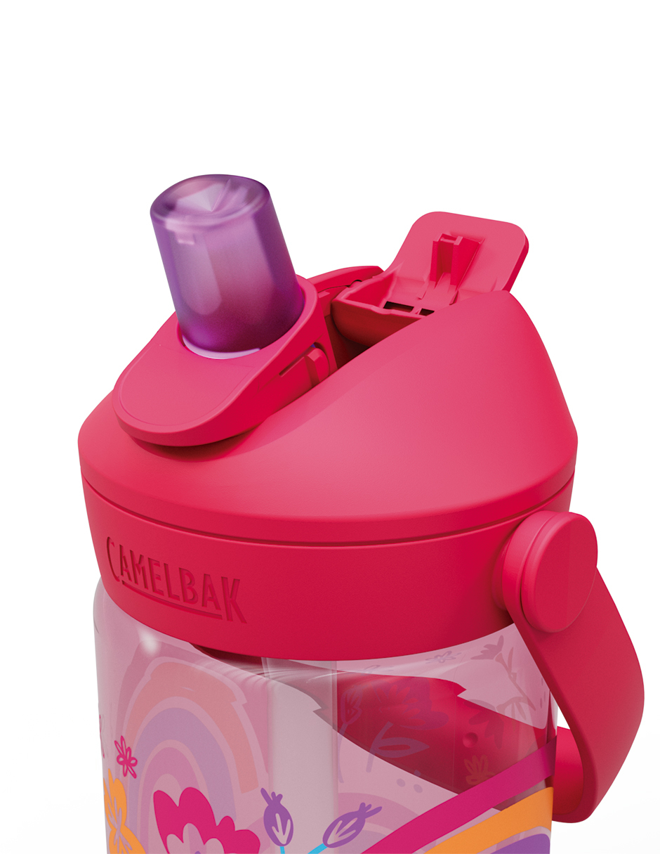 Foto 4 pulgar | Botella Thrive Flip Straw Kids Tritan 400ml Rainbow Floral Marca Camelbak