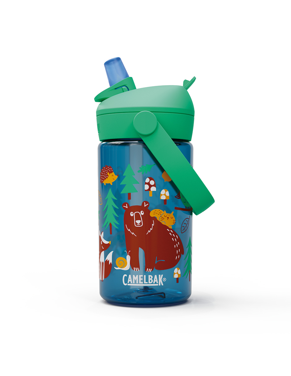 Foto 2 pulgar | Botella Thrive Flip Straw Kids Tritan 400ml Friendly Forest Marca Camelbak
