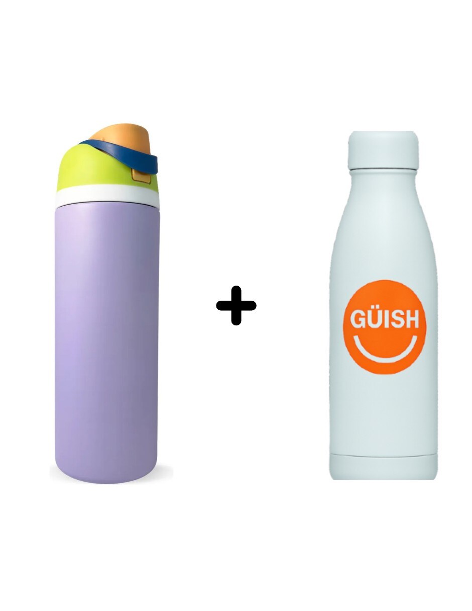 Termo De Acero Inoxidable 950ml Violeta + Gratis Termo Güish De Regalo $746