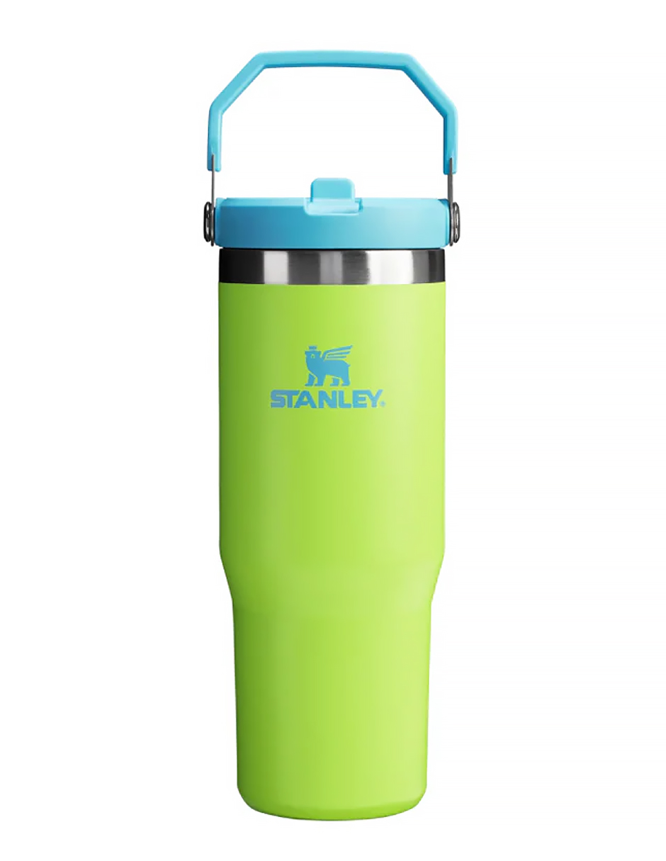 Termo Iceflow Flip Straw 30oz Bright Lime Marca Stanley